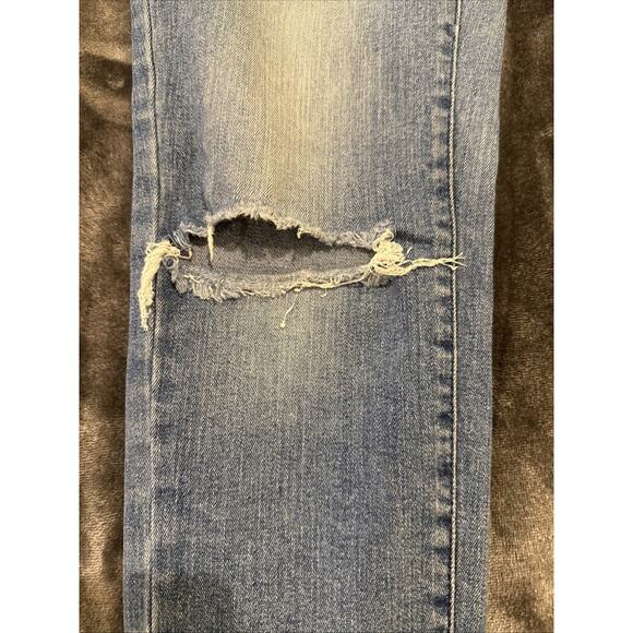 Mossimo Womens Size 8 R Mid Rise Distressed Power Stretch Jeans Jeggings - Picture 7 of 16